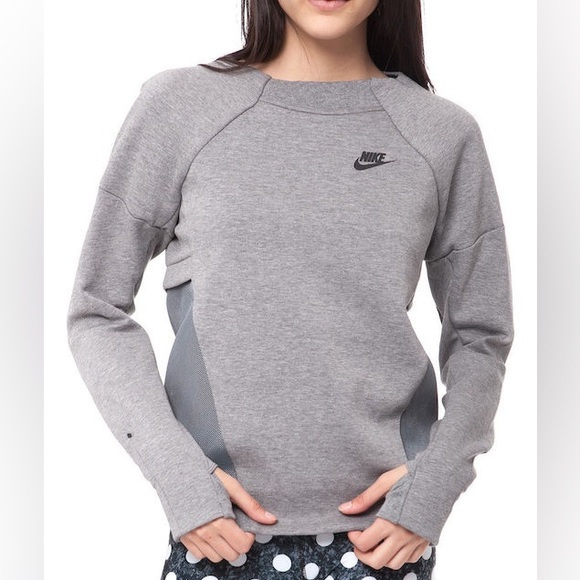Nike Jackets & Blazers - Nike Tech Fleece Mesh Crew